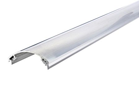 Klämprofil m/gummilist. Obehandlad alu - 32,5° - 40,0° taklutning - 6000 mm. - 