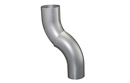 Sockelknä till stuprör Ø 75 mm. Silver Metallic - 