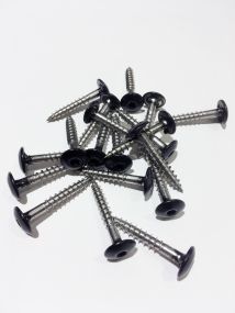 Montageskruv alusandwich 4,8x39mm , VE: 100 St. svart 9005 för trä/betong - 