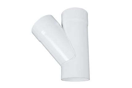 Grenrör 45° Ø 75 mm. Vit - 