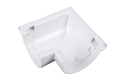 Utvändig rännvinkel 90° storlek 100. Vit - 