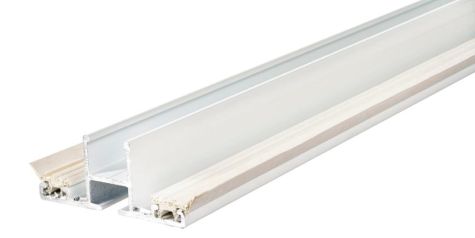 Mittprofil m/gummilist - 16 mm. Termotak - Vit