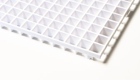 Laser gitter 15 x 15 opal 1210 x 600 x 13 mm