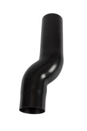 Sockelkn&auml; / Skjutbart r&ouml;r med b&ouml;jning &Oslash; 75 mm. Svart