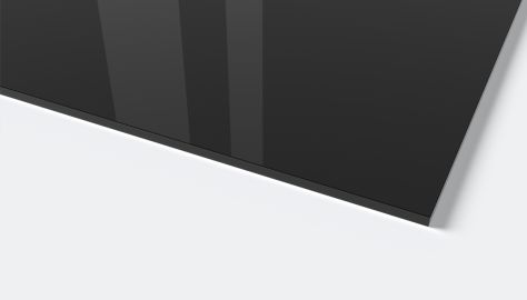 Plexiglas gjutet Svart 9H01 SK-Folie 3.050 x 2.030 x 5 mm