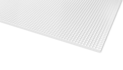 Plexiglas XT Textures klar 0A000 Z Pyramidstruktur 3.050 x 1.650 x 3 mm