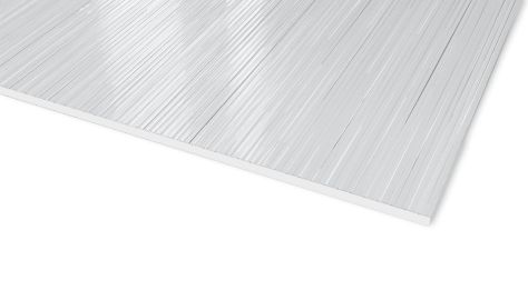 Plexiglas XT Textures klar 0A000 R Ribbad struktur 3.050 x 1.650 x 3 mm