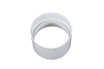 Skarvstycke till r&ouml;r &Oslash; 75 mm. Vit