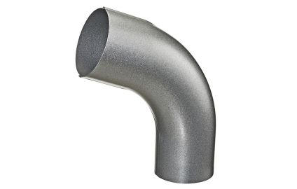 R&ouml;rvinkel 70&deg; &Oslash; 75 mm. Silver Metallic