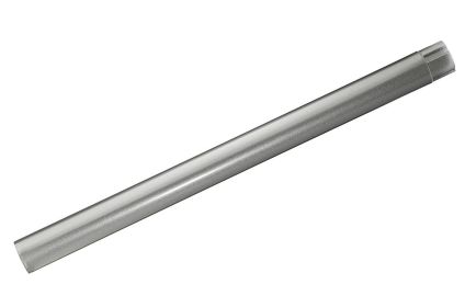 Stupr&ouml;r mellanstycke 1 m &Oslash; 75 mm. Silver Metallic