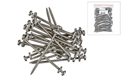 Skruv 5,5 x 120 mm m/borrspets och gummipackning