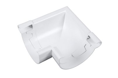 Utv&auml;ndig r&auml;nnvinkel 90&deg; storlek 100. Vit